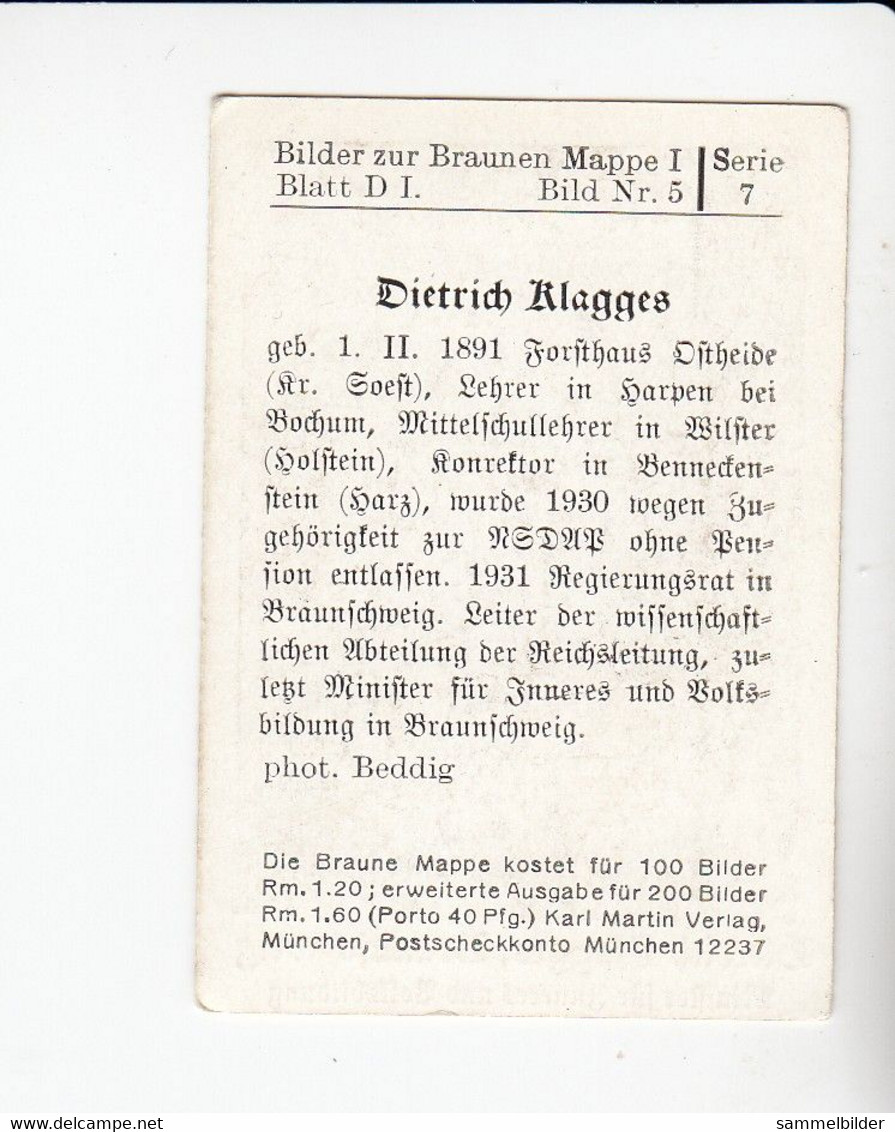 Braune Mappe Dietrich Klagges Braunschweig Minister Für Inneres   Bild # 5 Von 1933 - Collezioni E Lotti