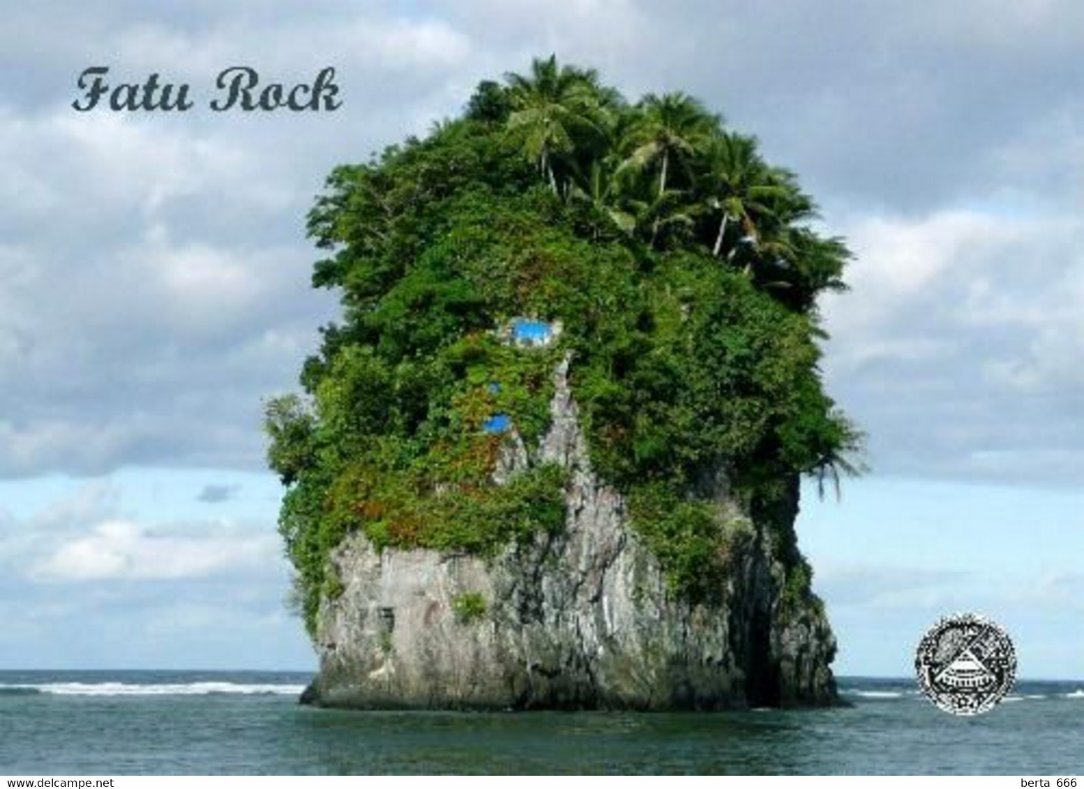 American Samoa Fatu Rock New Postcard - American Samoa