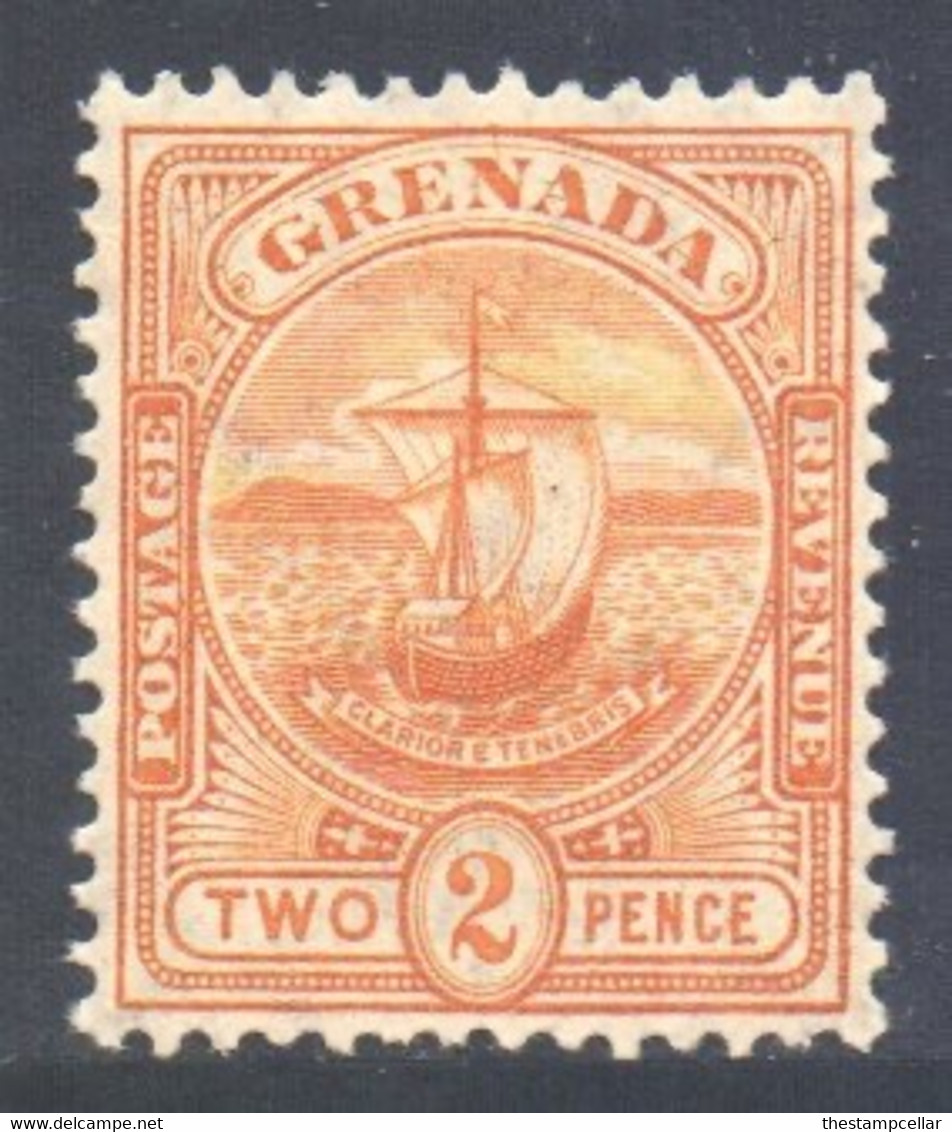 Grenada Scott 70 - SG79, 1906 Badge Of Colony 2d MH* - Grenada (...-1974)