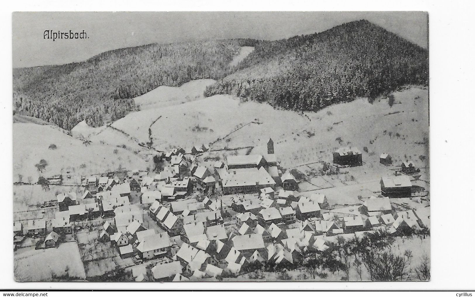 CPA - ALPIRSBACH - Vue Générale Sous La Neige - Alpirsbach