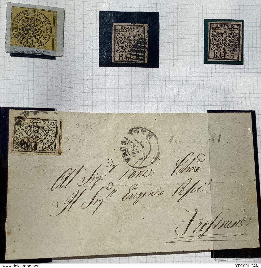 Stato Pontificio 1852-1868 COLLECTION 69 STAMPS (États Pontificaux Pontifical States collezione Italy Italia Italie