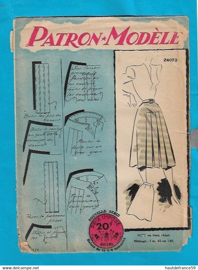 Ancien PATRON Modèle  JUPE Manequin 44 - édité  Par Le Petit Echo De La Mode - Schnittmuster