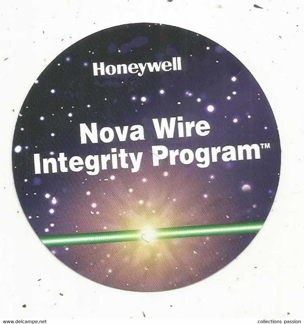Autocollant , Dia. 80 Mm, Aviation , HONEYWELL , Nova Wire  Integrity Program - Adesivi