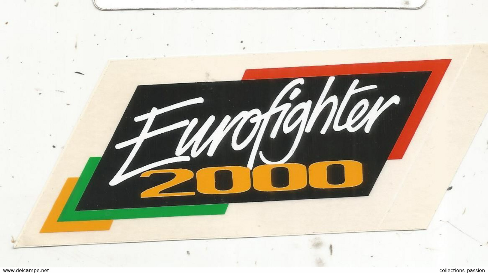 Autocollant , 150 X 60 Mm, Aviation , EUROFIGHTER 2000 , Avion De Chasse - Autocollants