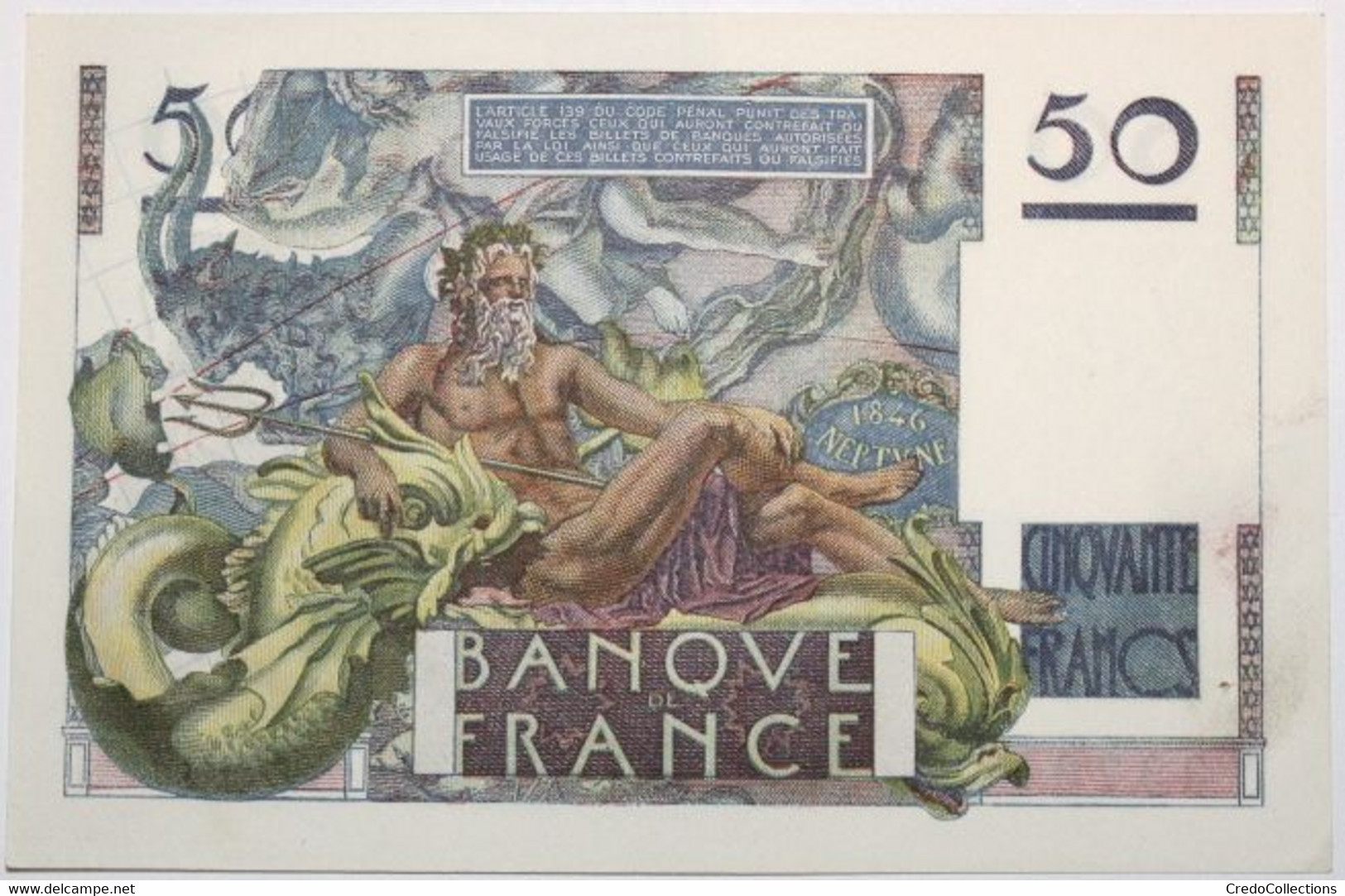 France - 50 Francs - 8-4-1948 - PICK 127b.6 / F20.10 - SPL - 50 F 1946-1951 ''Le Verrier''