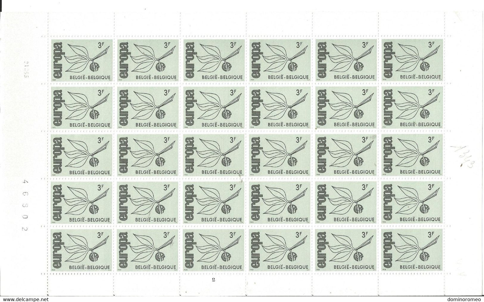 OCB 1343  Postfris Zonder Scharnier **  Volledig Vel ( Plaatnummer 2 ) - 1961-1970