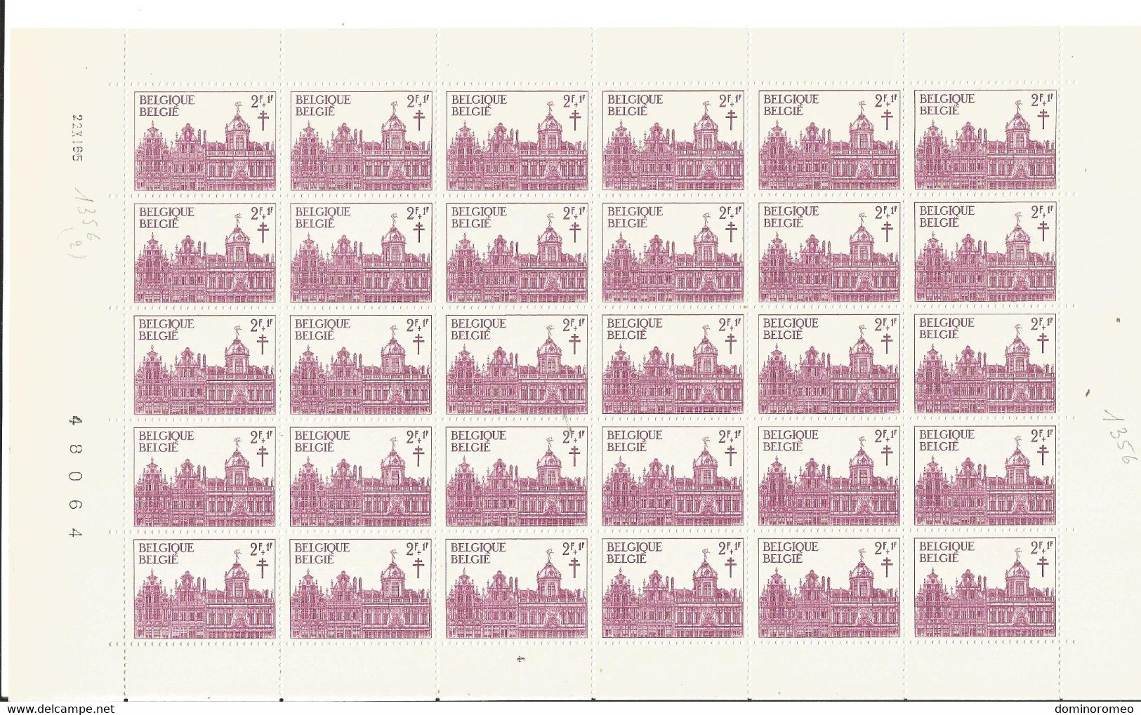 OCB 1356  Postfris Zonder Scharnier **  Volledig Vel ( Plaatnummer 4 ) - 1961-1970