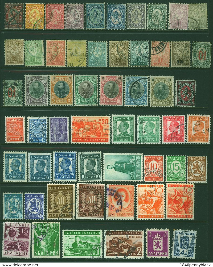 BULGARIA 1881-1948 Mainly Used Selection Of 70 Stamps - Collections, Lots & Séries