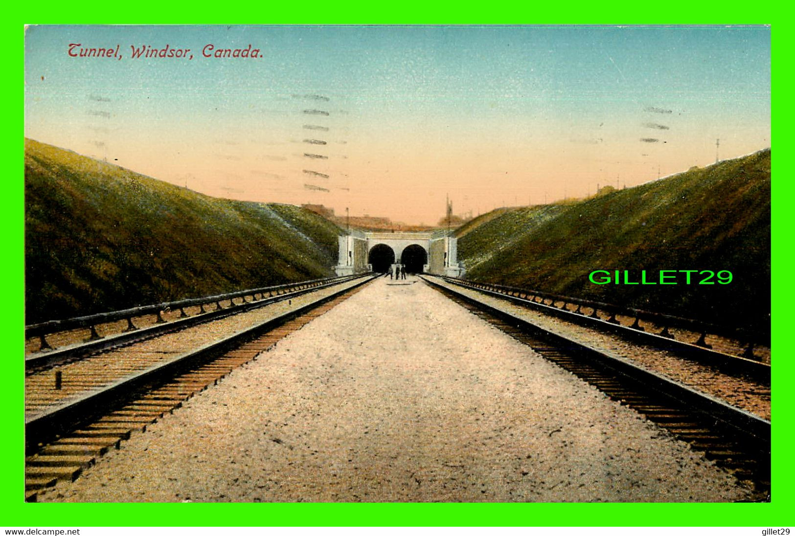 WINDSOR, ONTARIO - TUNNEL - TRAVEL IN 1912 - - PUB. BY STEDMAN BROS LIMITED - - Windsor