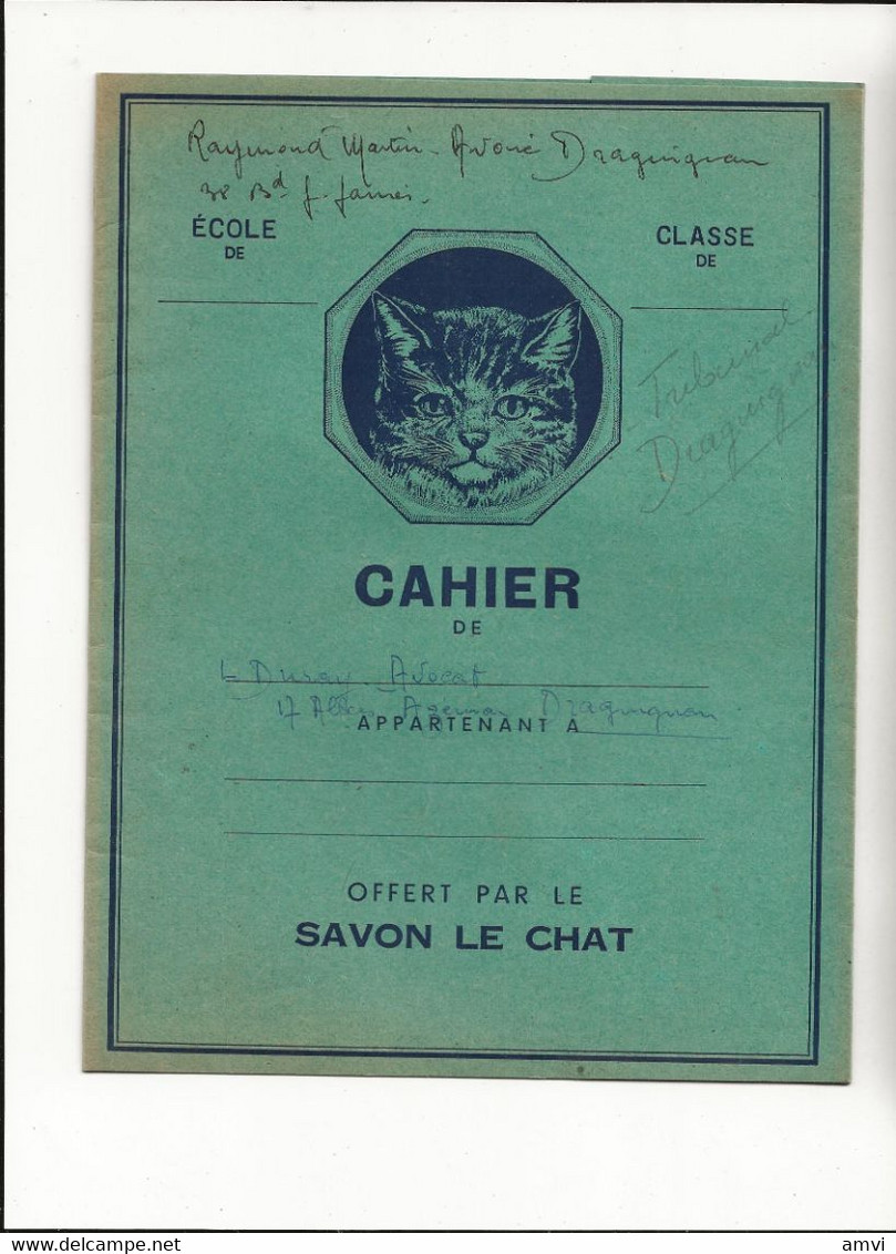 22-7-1914 Lot De 3 Protege Cahier Poulain - Le Chat - Leroux - Verzamelingen & Reeksen