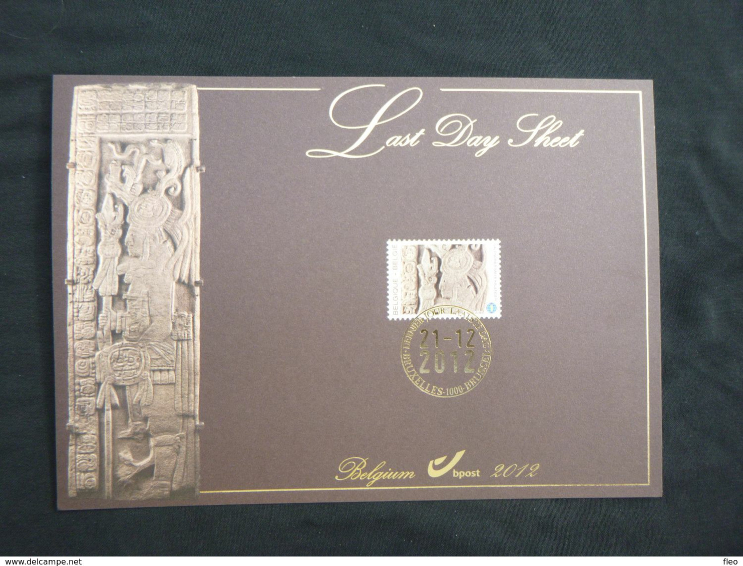 BELG.2012 4194HK : " Last Day Sheet - Calendrier Maya - De Maya Kalender " - 2011-2014