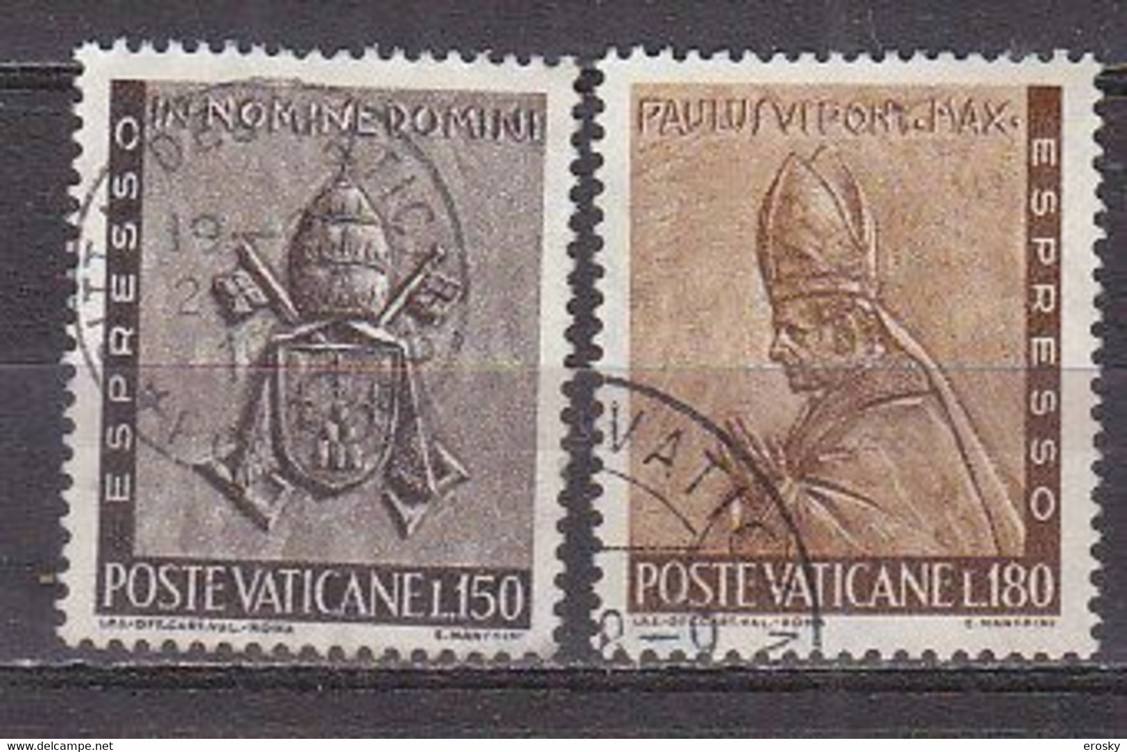 Z2455 - VATICANO Espresso SASSONE N°17/18 - VATICAN Expres Yv N°17/18 - Priority Mail