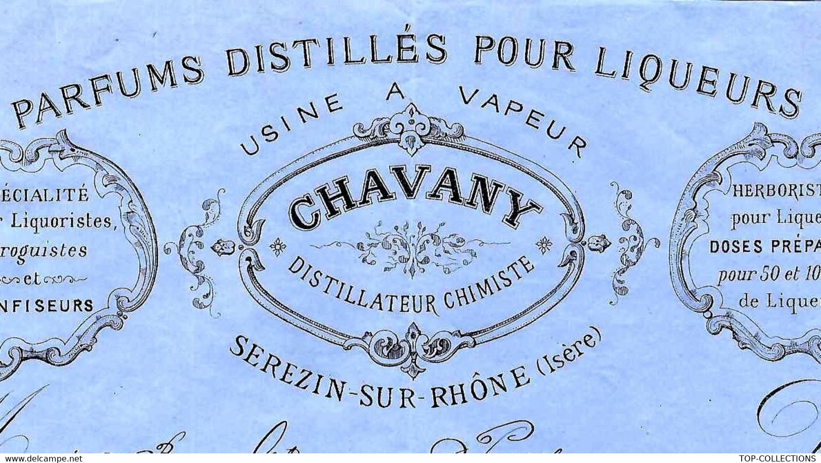 1882 DISTILLATEUR PARFUMS DISTILLATION Pour Liqueurs Chavany Serezin Sur Rhone (Isère) Pour Beau Le Puy En Velay (Haute - Programmes