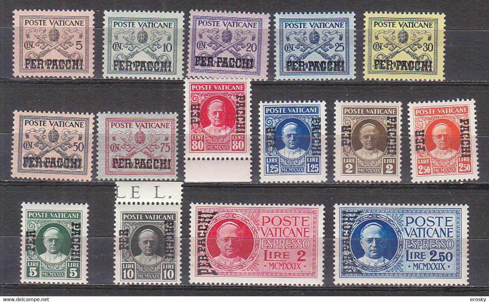 Z2461 - VATICANO Pacchi SASSONE N°1/15 - VATICAN Colis Yv N°1/15 */ ** - Colis Postaux