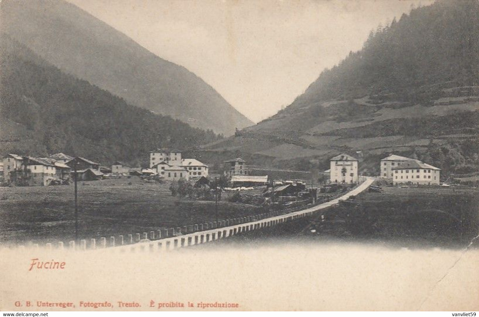 FUCINE-OSSANA-TRENTO--CARTOLINA NON VIAGGIATA  -ANNO 1900-1904-RETRO INDIVISO - Trento