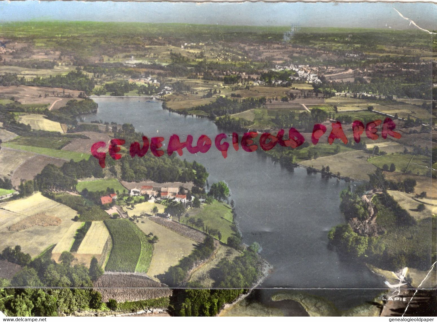 87- BESSINES SUR GARTEMPE- ETANG  DE SAGNAT - VUE AERIENNE - LAPIE N° 1 - Bessines Sur Gartempe