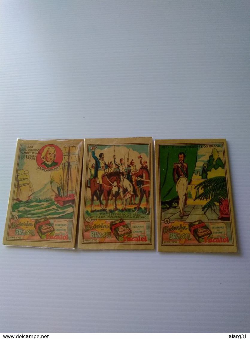 Cromo (6).no Postcard History Of Brasil Set 170older.better.unique See Descr Downeucalol Soap.6*9 Cmt Ea.e7/12 Reg Post - Sonstige
