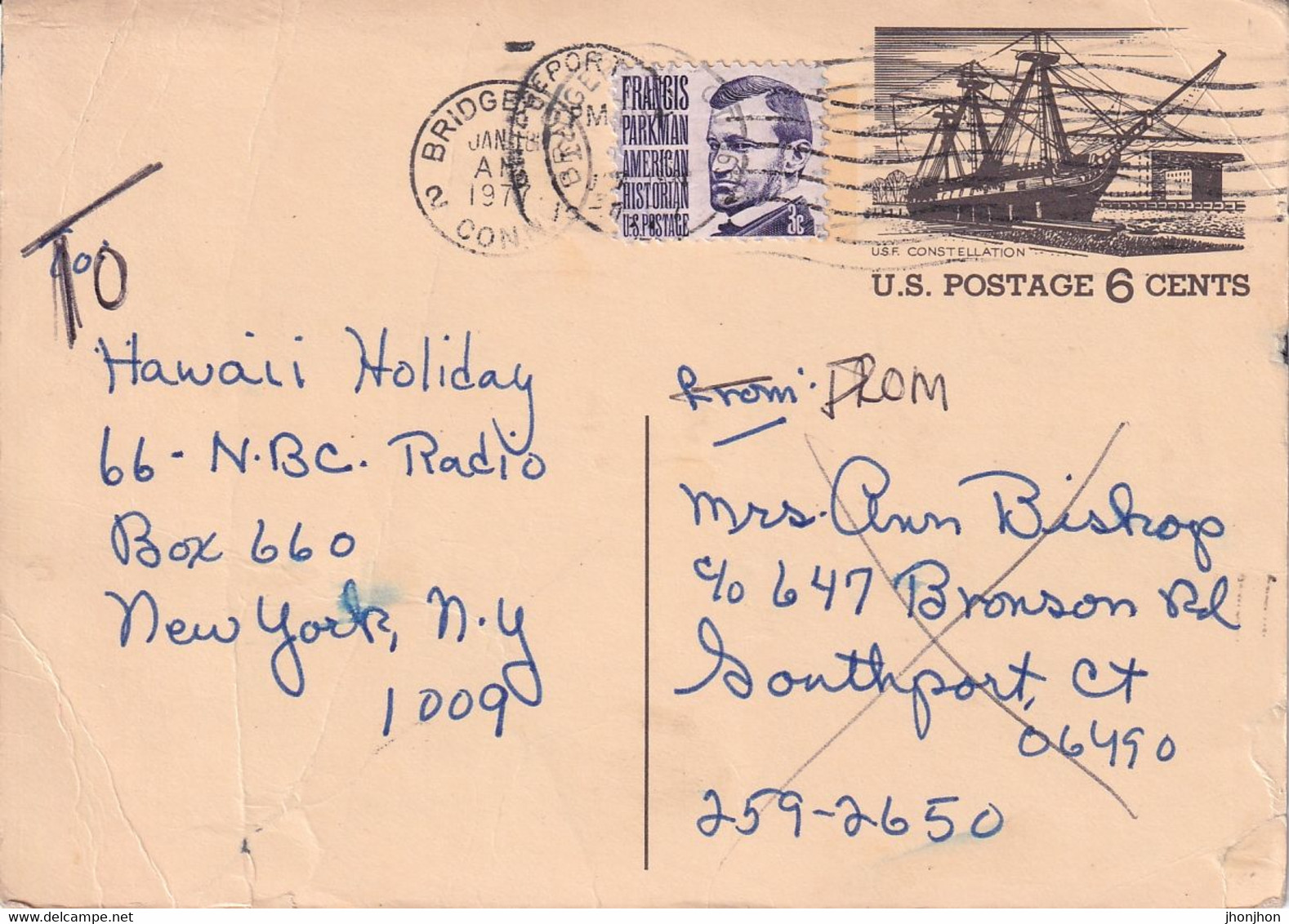 USA - Postal Stationery Postcard Used 1972 -  Tourism Year Of The Americas'72 - 2/scans - 1961-80