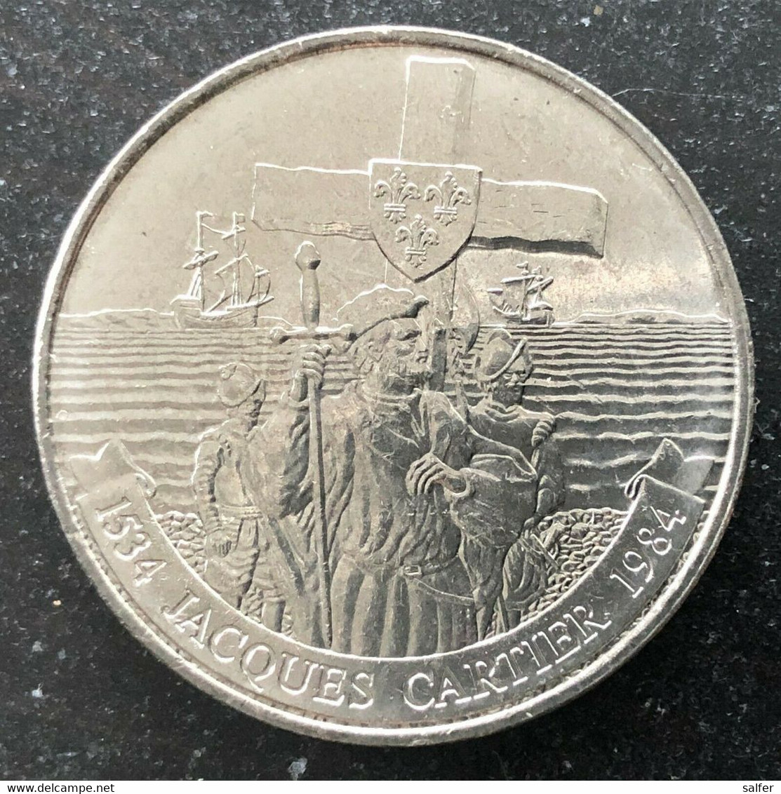 CANADA 1 $ 1984  450th Years Of Jacques Cartier's Landing At Gaspé Bay CUNI - Canada