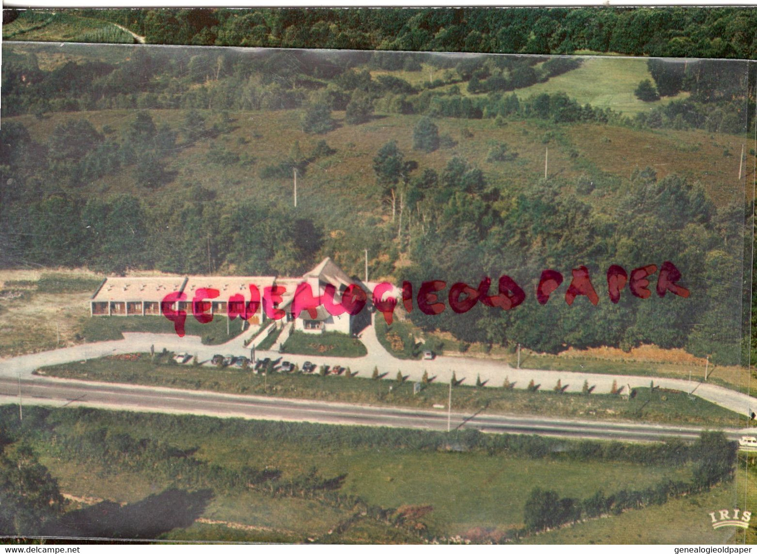 87- BESSINES SUR GARTEMPE- HOTEL LE TOIT DE CHAUME - RARE VUE AERIENNE - THEOJAC LIMOGES N° 13-   1975 - Bessines Sur Gartempe