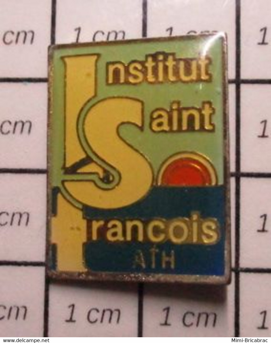 3219 Pin's Pins / Beau Et Rare / THEME : ADMINISTRATIONS / INSTITUT SAINT FRANCIOIS ATH Région Wallonne Hainaut Pas Yoko - Administrations