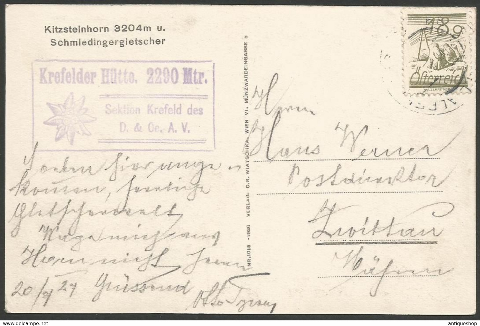 Austria-----Kitzsteinhorn-----old Postcard - Kaprun