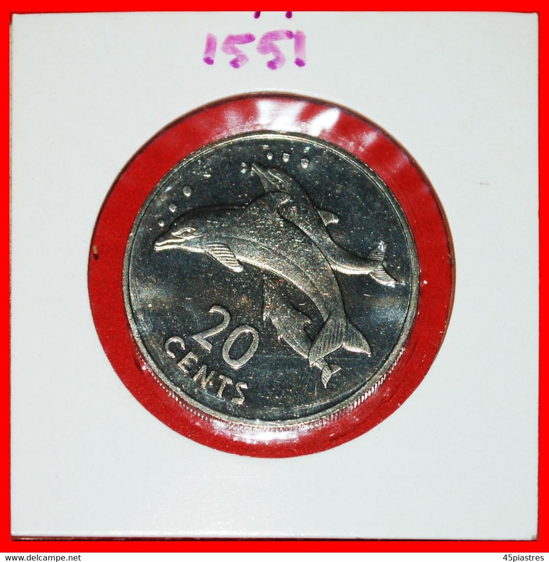 * DOLPHINS: KIRIBATI ★ 20 CENTS 1979 UNC MINT LUSTRE! UNCOMMON!★LOW START ★ NO RESERVE! - Kiribati