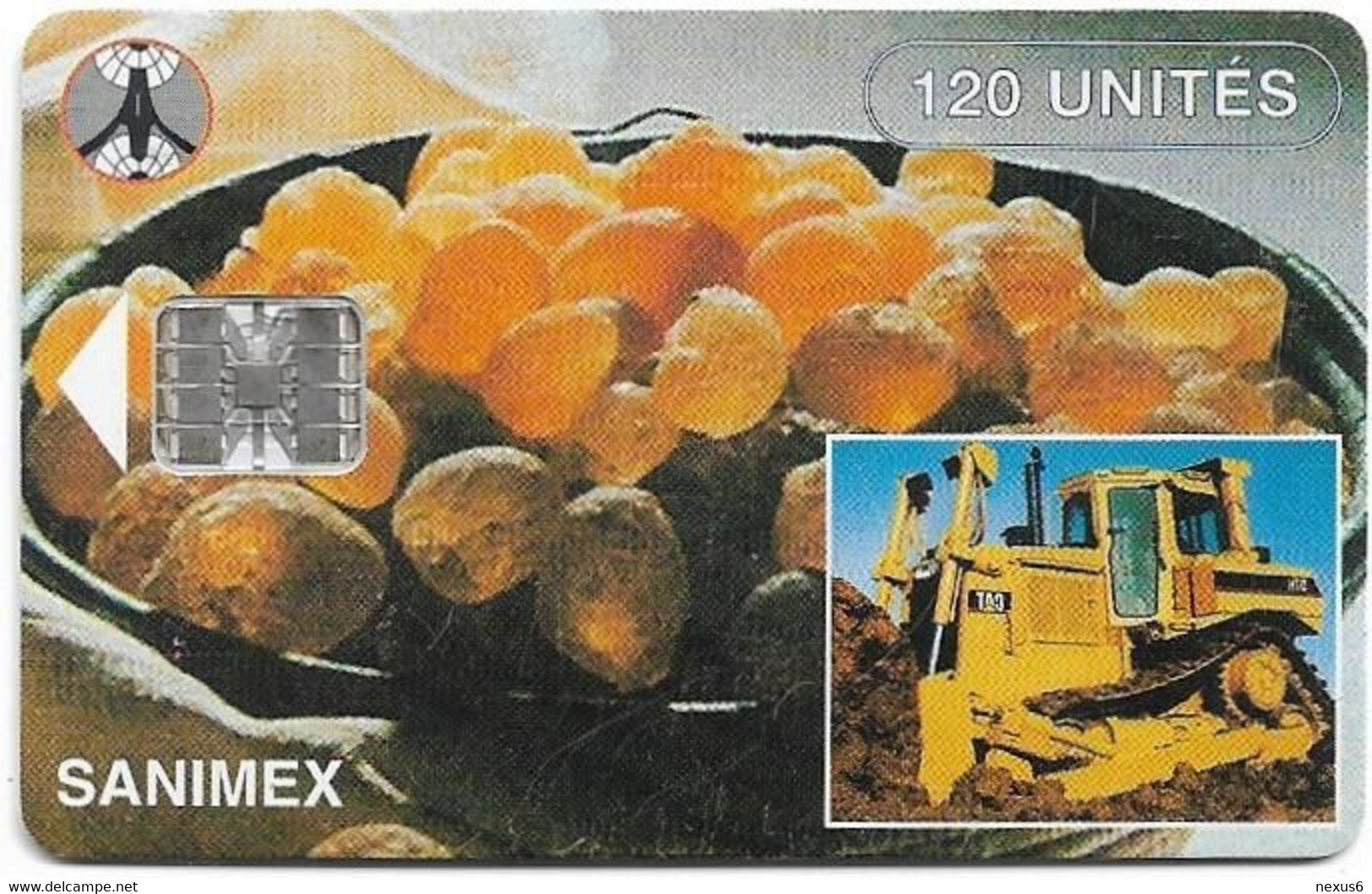 Chad - ONPT (Chip) - Internet (SANIMEX Issue, Old TIT Logo, Cn. 0011xxxx), SC7, 120Units, Used - Tchad