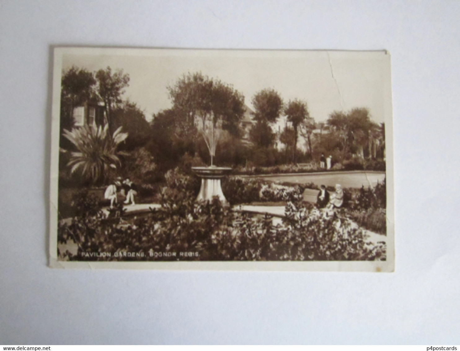 Postcard, Pavilion Gardens, Bognor Regis, Sussex, UK. REAL PHOTO POSTCARD (RPPC). Used, Original. - Bognor Regis