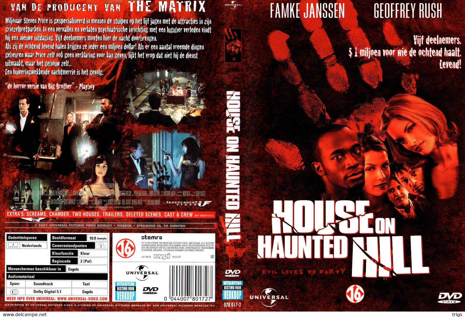 DVD - House On Haunted Hill - Horreur