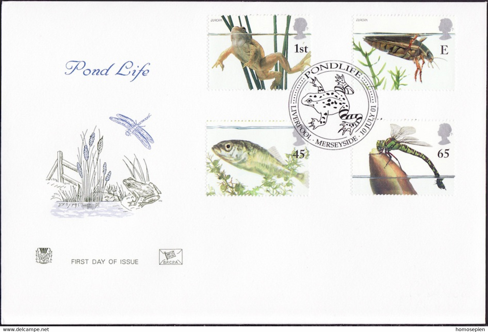 Grande Bretagne - Great Britain - Großbritannien FDC2 2001 Y&T N°2262 à 2265 - Michel N°1942 à 1945 - EUROPA - 2001-10 Ediciones Decimales