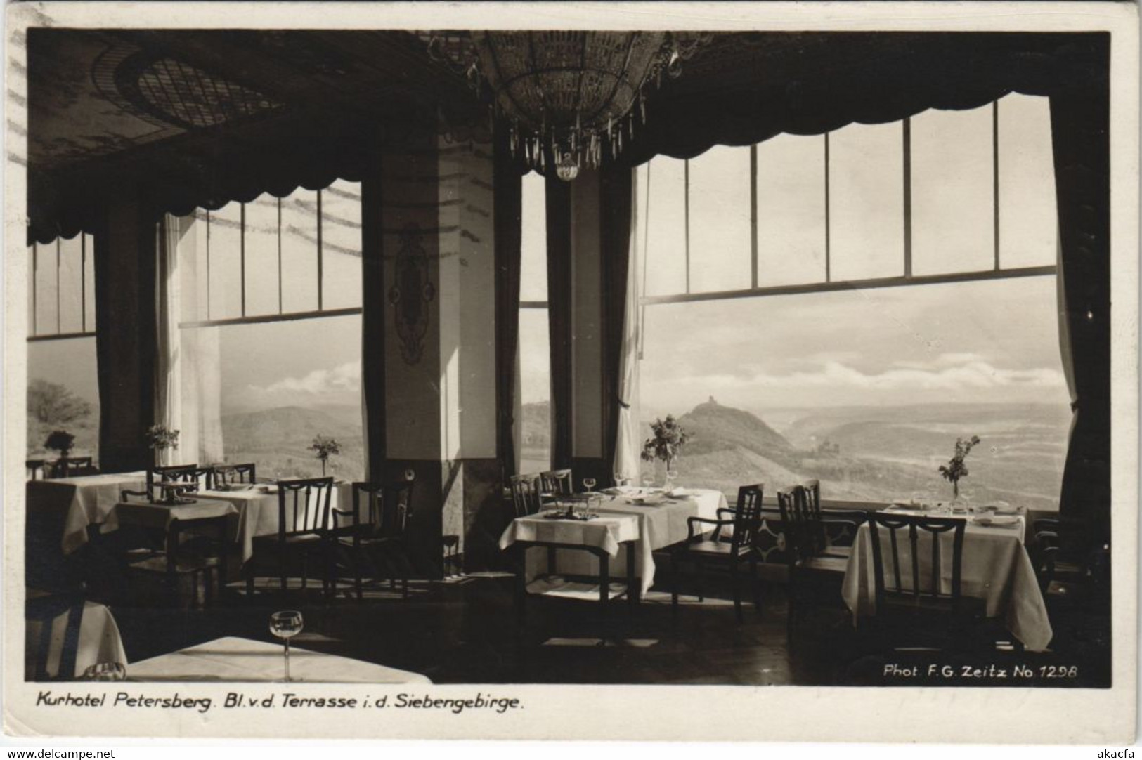 CPA AK Kurhotel PETERSBERG A. RHEIN Terrasse GERMANY (319128) - Petersberg