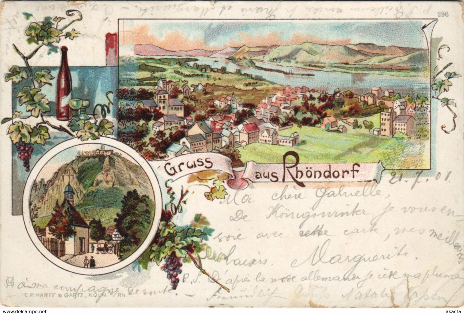 CPA AK Gruss Aus RHONDORF LITHO GERMANY (286790) - Röhndorf