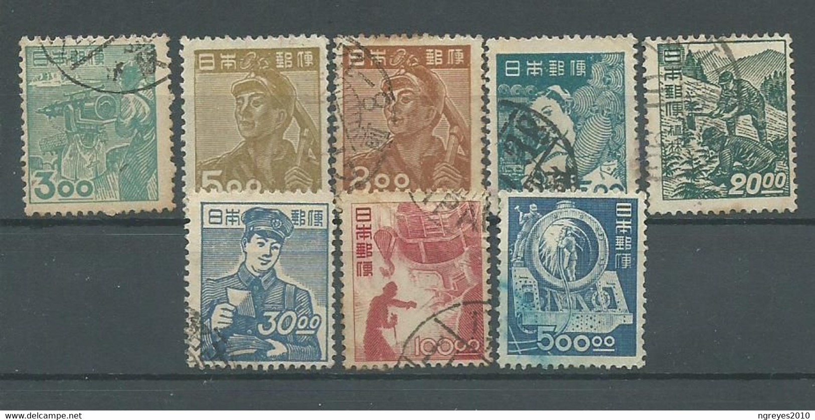 220041774 JAPON.  YVERT  Nº  392/394/397/398/399/400/401/402 - Used Stamps