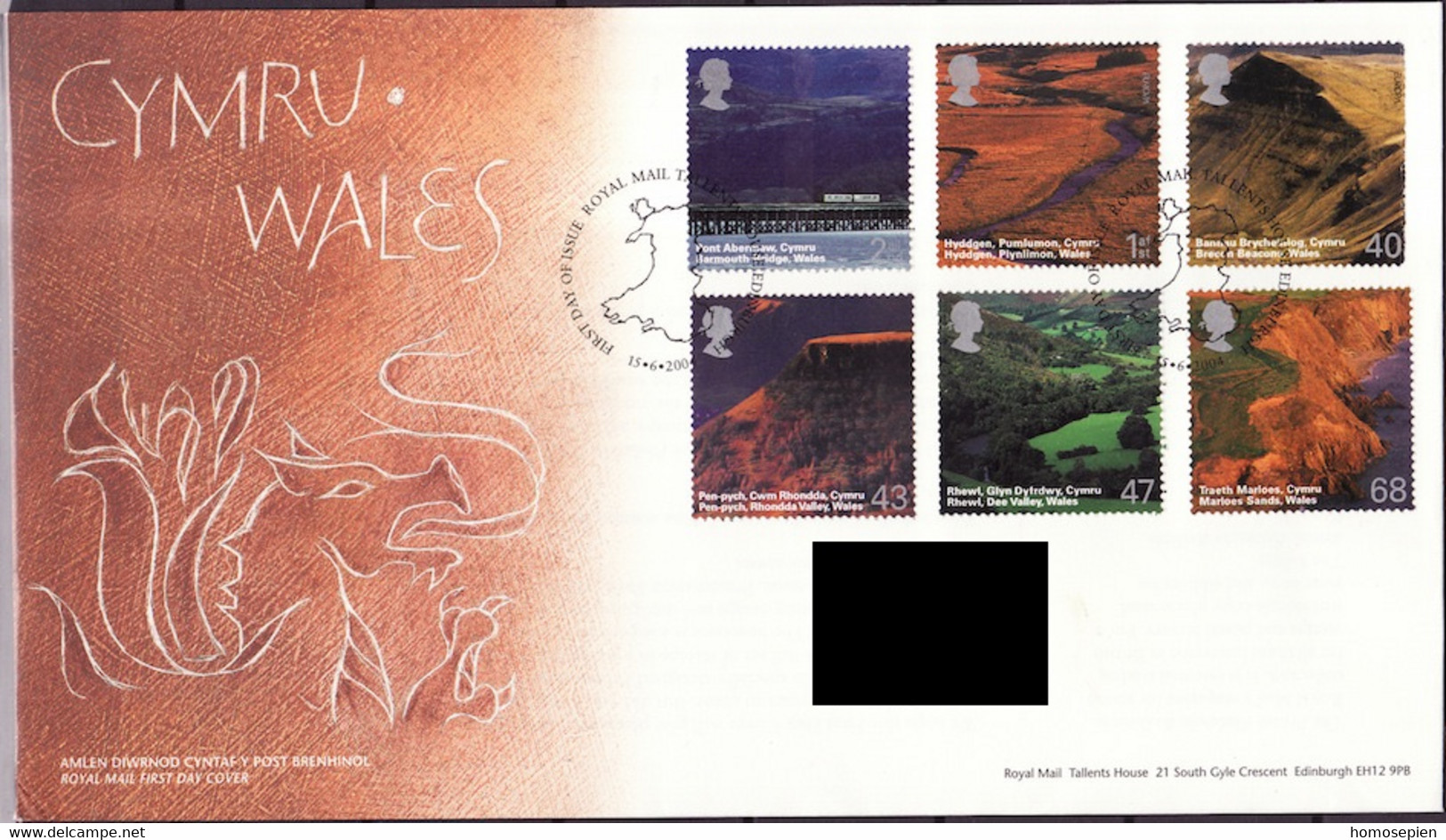 Grande Bretagne - Great Britain - Großbritannien FDC 2004 Y&T N°2565 à 2570 - Michel N°2223 à 2228 - EUROPA - 2001-10 Ediciones Decimales