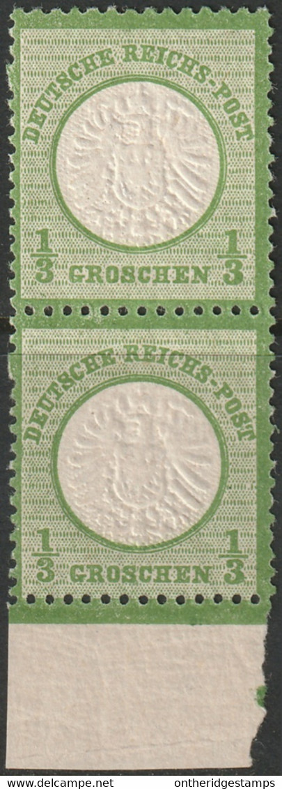 Germany 1872 Sc 15 Mi 17a Pair MNH** With BPP Certificates & Perforation Variety - Ungebraucht