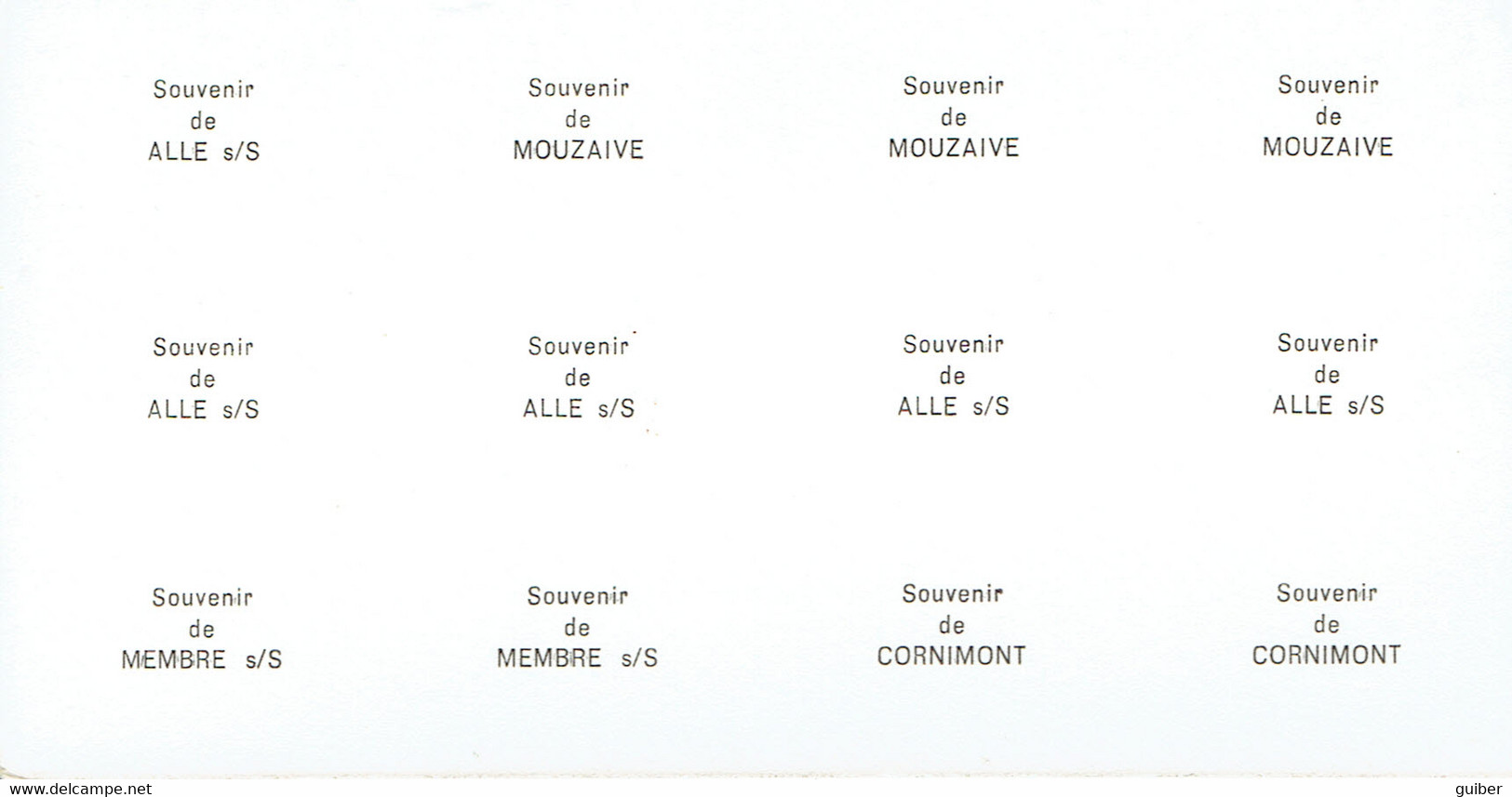 Multivues (12) A. Smetz, Souvenir De Alle/semois, Mouzaive, Membre/semois, Cornimont, - Bouillon