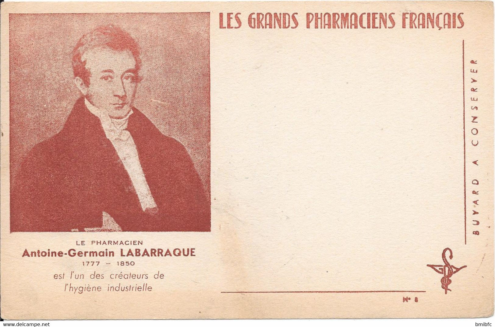 LES GRANDS PHARMACIENS FRANÇAIS - Antoine-Germain LABARRAQUE 1777-1850 - P