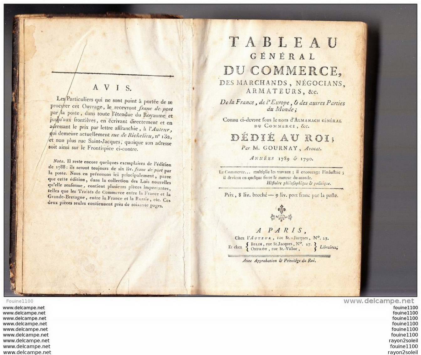 BOURGOIN   ( 38 ) Année 1789 Infos Historique ( Attention En Photocopie ) Voir Scannes - Collections