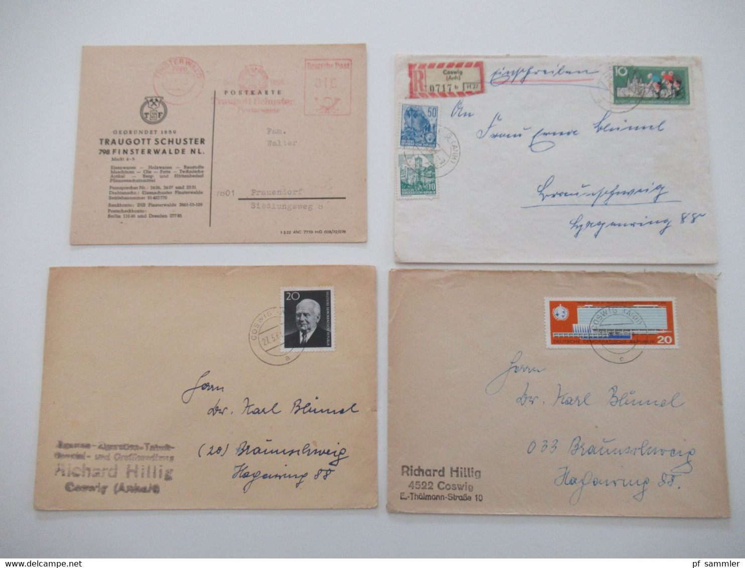 DDR Belegeposten ab den 1950er Jahren! über 400 Belege! Teils interessante belege / Verwendungen! Stöberposten!