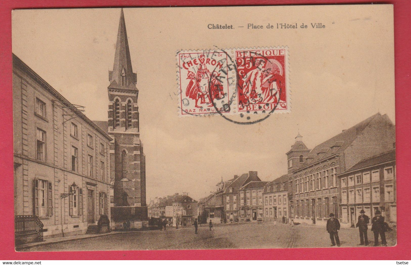 Châtelet - Place De L'Hôtel De Ville ... Oblitération Spéciale - 1933 ( Voir Verso ) - Châtelet
