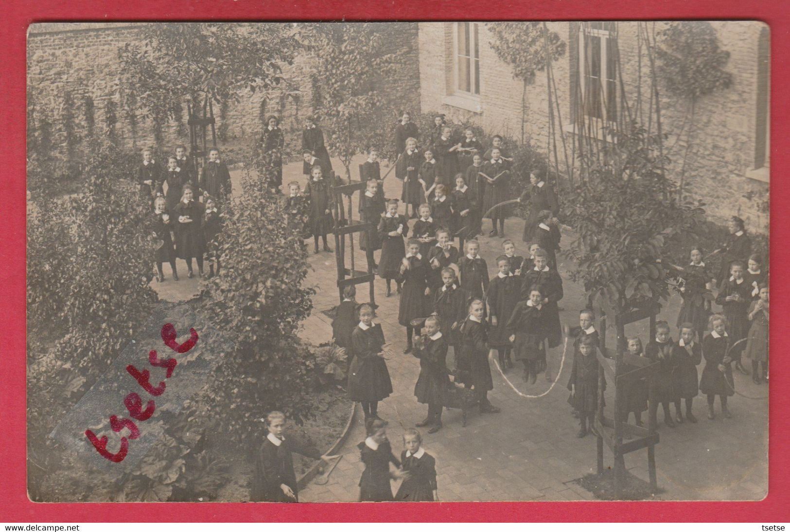 Fosses - Pensionnat De Jeunes Filles ... Courrier D'une éléve / Carte Photo -1912 ( Voir Verso ) - Fosses-la-Ville