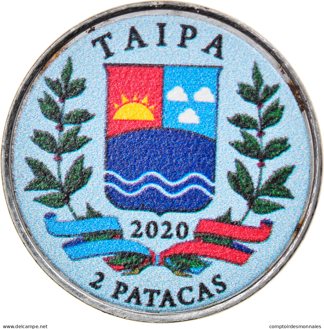 Monnaie, Macau, 2 Patacas, 2020, Taipa  - Poisson Oranda Type 2, SPL, Steel - Macao