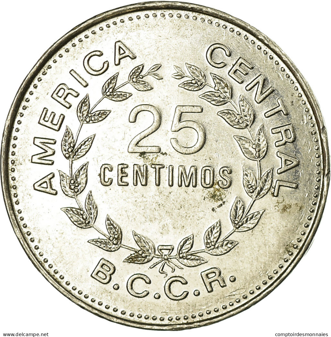 Monnaie, Costa Rica, 25 Centimos, 1980, TTB, Nickel Clad Steel, KM:188.1a - Costa Rica