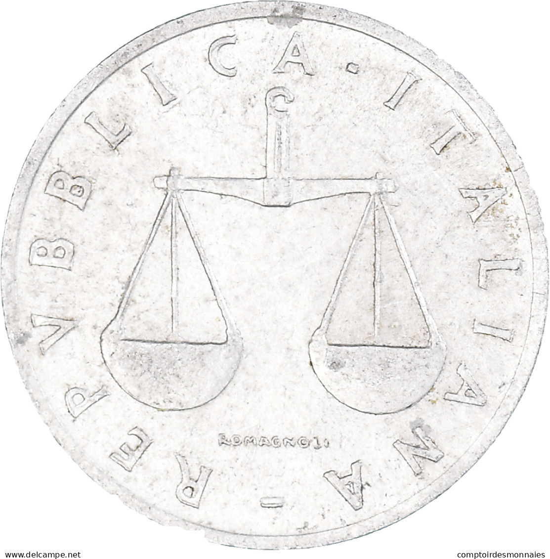 Monnaie, Italie, Lira, 1954 - 1 Lira