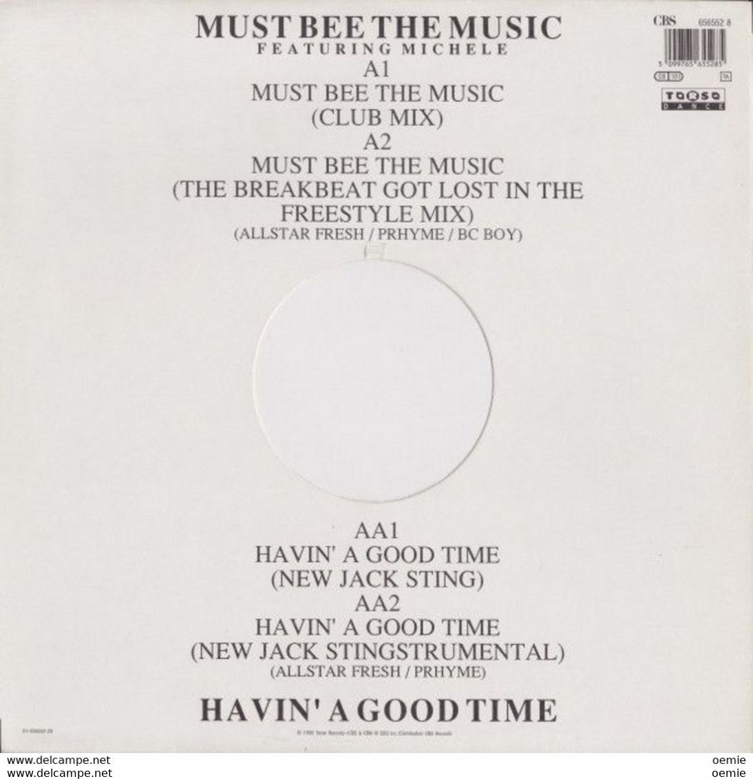 KING BEE  °  MUST BEE THE MUSIC HAVIN'A GOOD TIME - 45 T - Maxi-Single