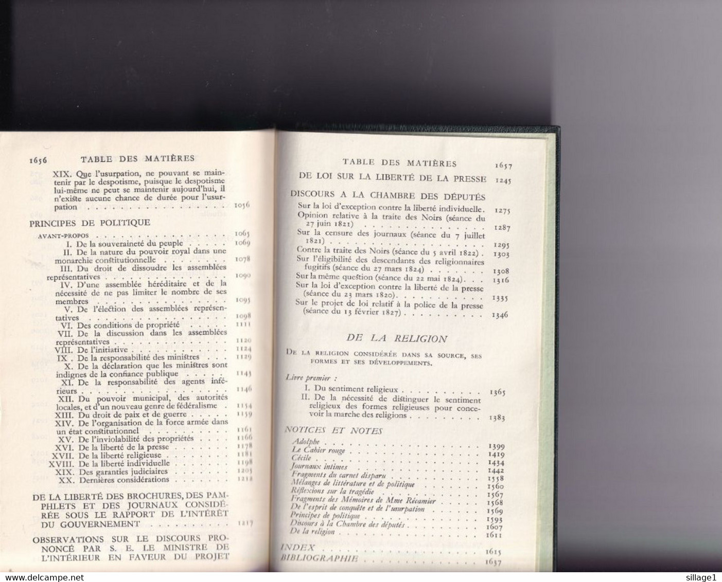 Benjamin CONSTANT Oeuvres La bibliothèque de la Pléiade NRF 1964 TBE Rare N°123 de la Bibliothèque jaquette et livre