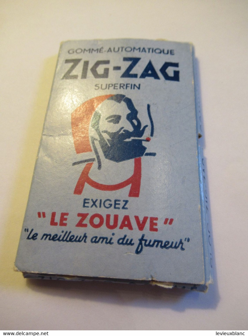 Petit Carnet De Papier à  Cigarettes / Gommé Automatique ZIG-ZAG Superfin/ LE ZOUAVE/ /1950-1960          CIG69 - Sonstige & Ohne Zuordnung