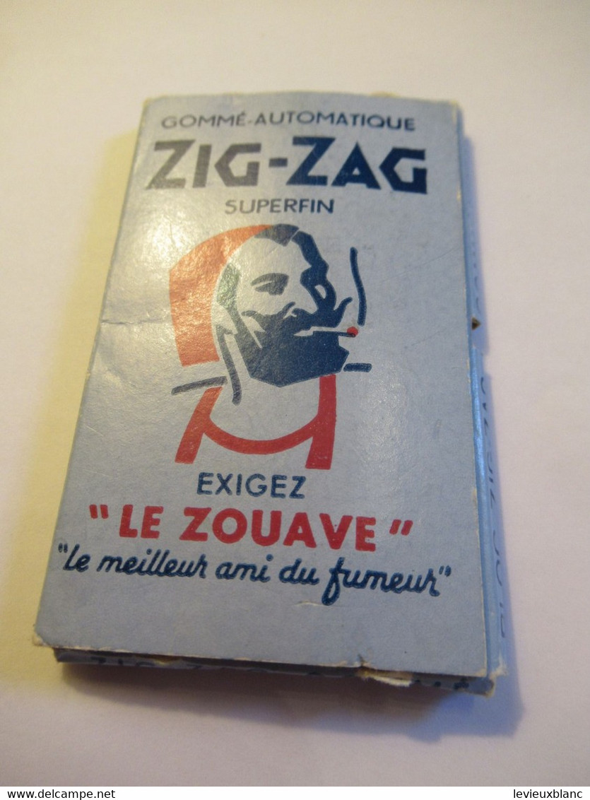 Petit Carnet De Papier à  Cigarettes / Gommé Automatique ZIG-ZAG Superfin/ LE ZOUAVE/ /1950-1960          CIG69 - Altri & Non Classificati