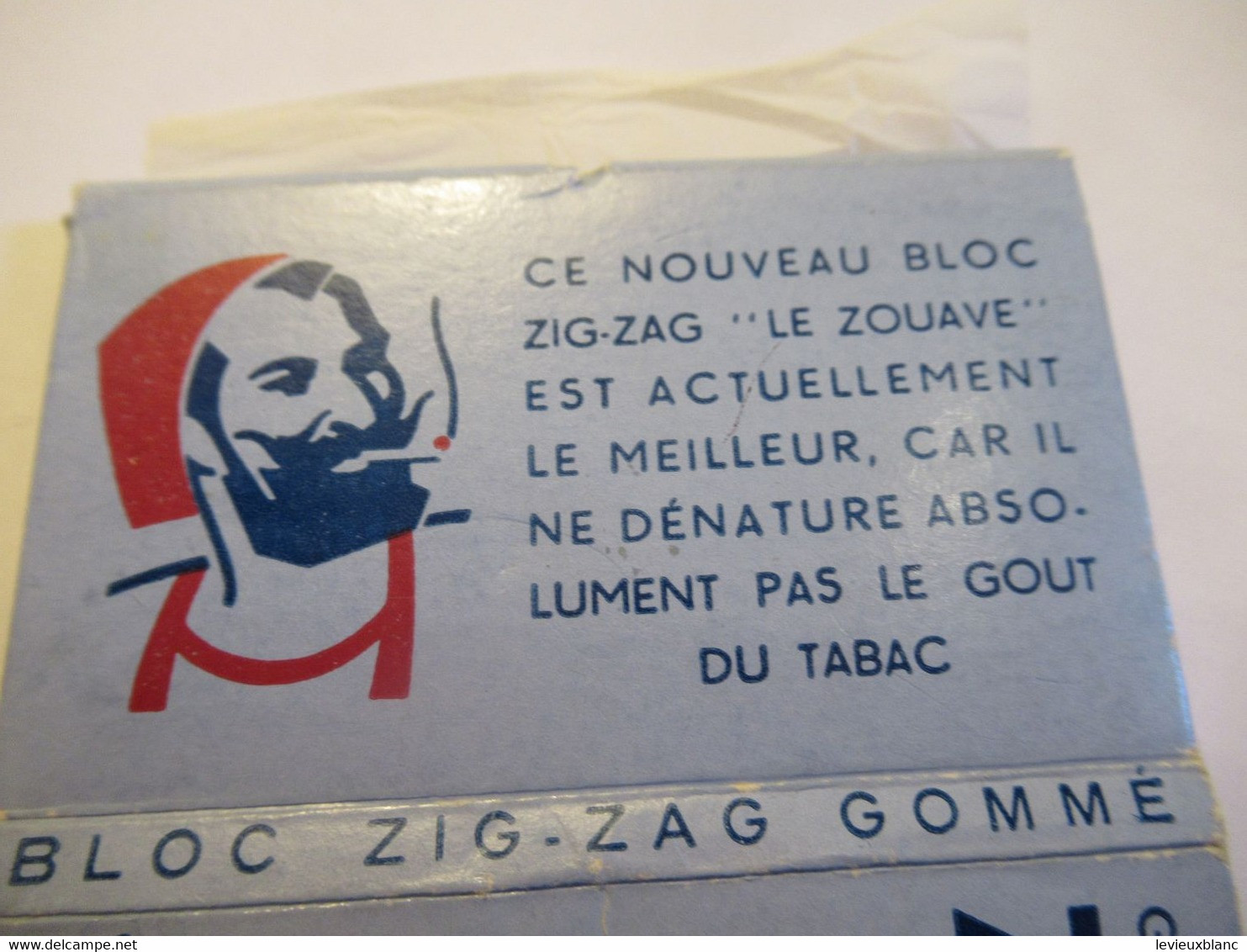 Petit Carnet de papier à  cigarettes / Gommé automatique ZIG-ZAG superfin/ LE ZOUAVE/ /1950-1960          CIG69